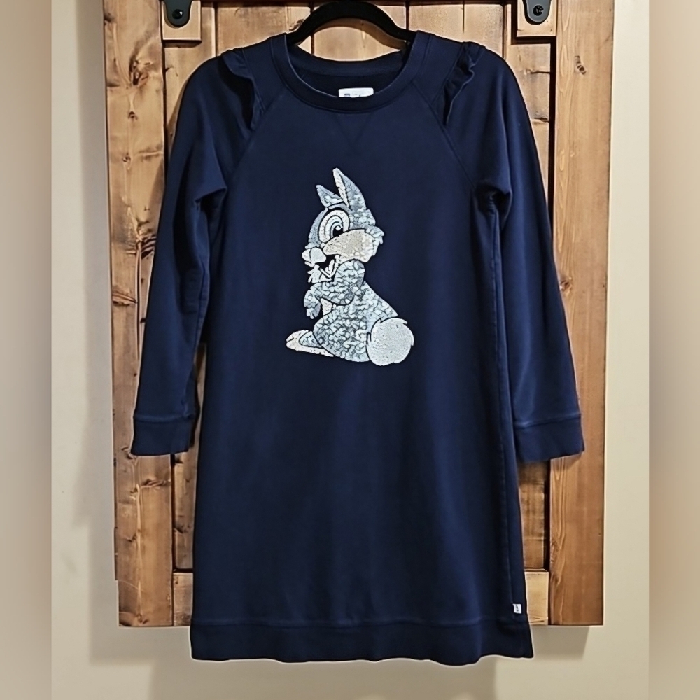 Disney GapKids Blue Sequin Thumper Dress XXL